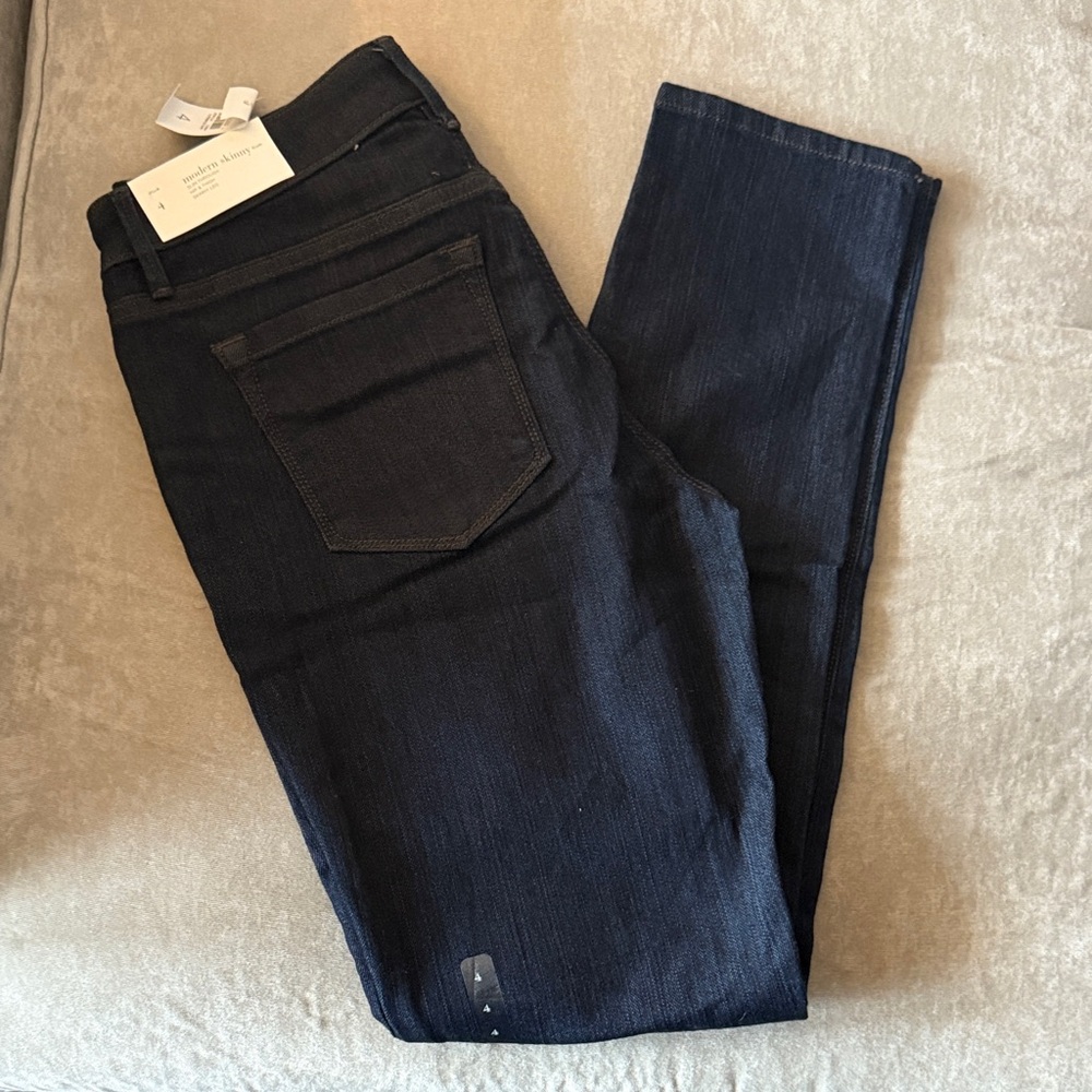 LOFT Women's Dark Blue Skinny Jeans